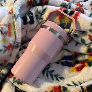 Pink Insulated Tumbler with Handle